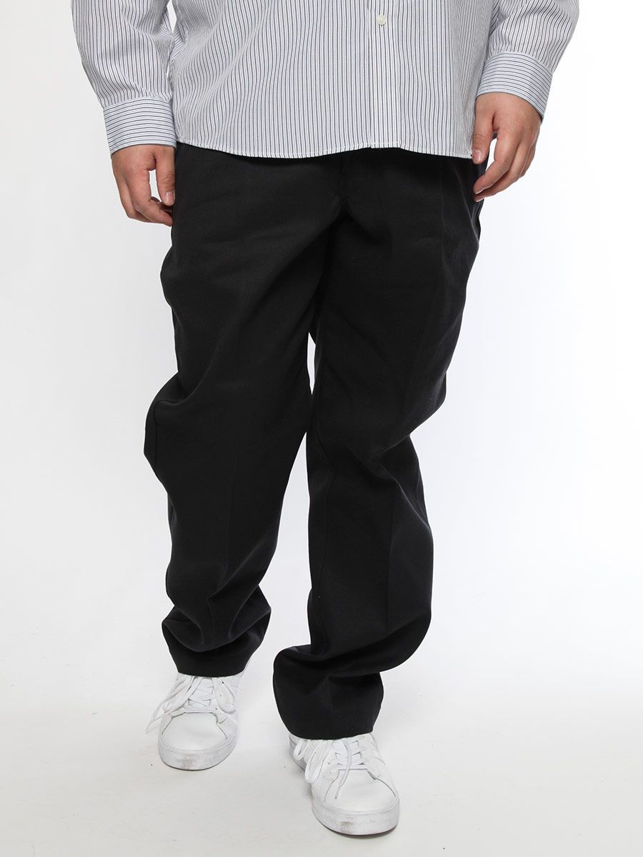 大きいサイズ メンズ Dickies (ディッキーズ) バック ロゴパッチ 無地 ストレッチ チノパンツ