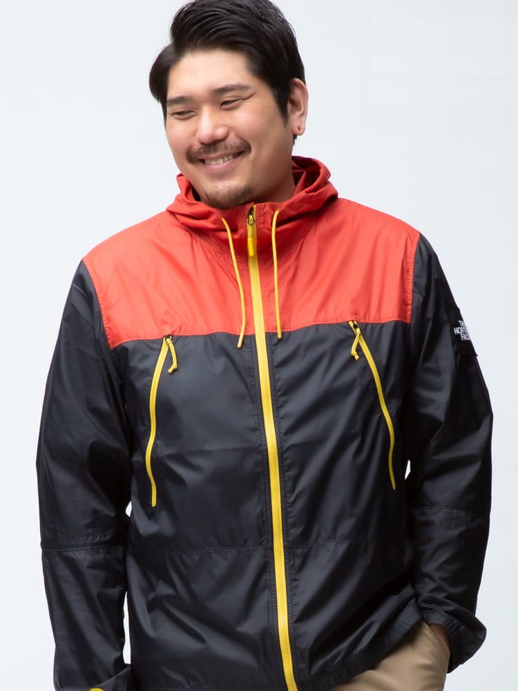 大きいサイズ メンズ THE NORTH FACE (ザ ノースフェイス) 切り替え フード フルジップ マウンテンパーカー WINDWALL SEASONAL MOUNTAIN JACKET
