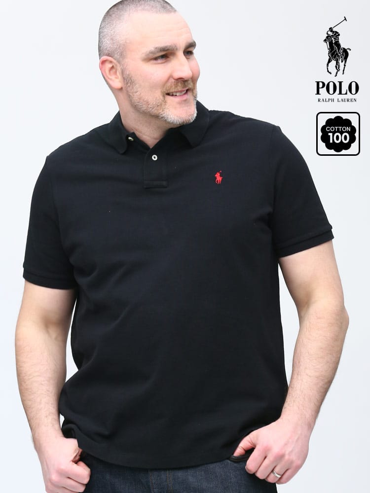 大きいサイズ メンズ POLO RALPH LAUREN (ポロラルフローレン) ワンポイント クラシック 半袖 ポロシャツ