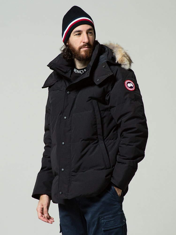 カナダグース CANADA GOOSE ファーフード ダウンジャケット WYNDHAM ウィンダム BLACK ブランド メンズ アウター ブルゾン ダウン CG3808M