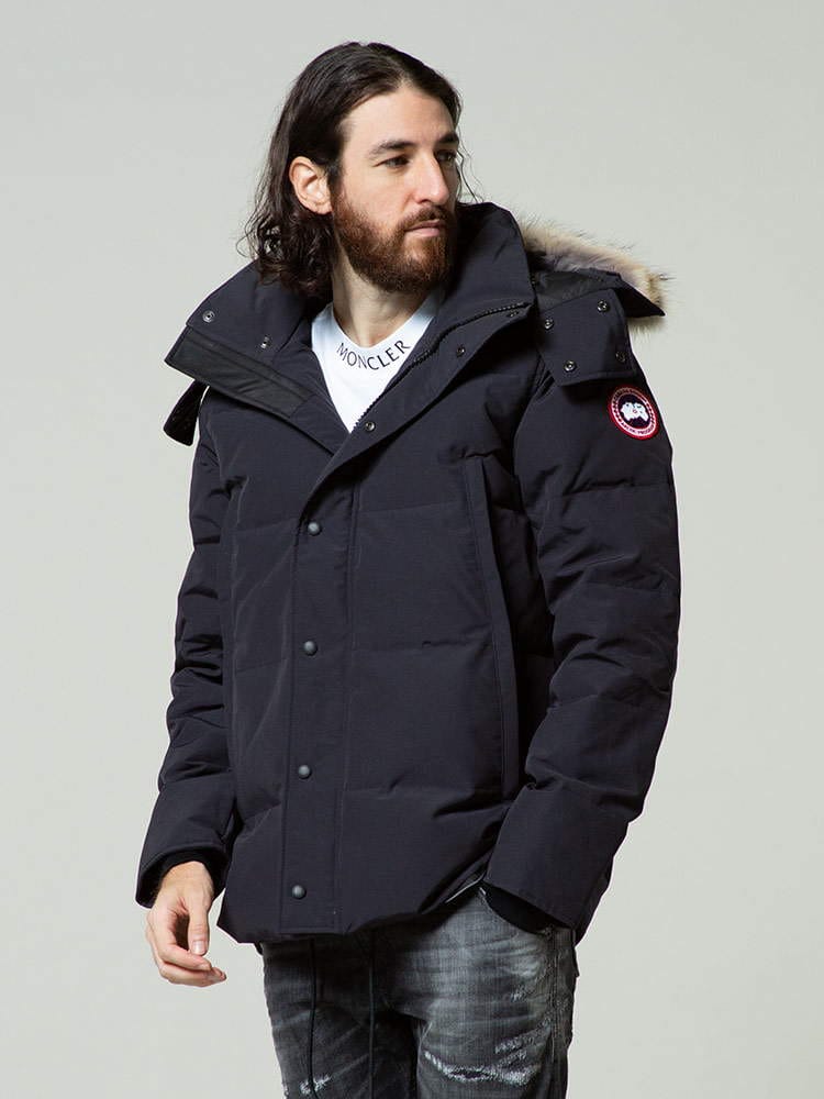 カナダグース CANADA GOOSE ファーフード ダウンジャケット WYNDHAM ウィンダム NAVY ブランド メンズ アウター ブルゾン ダウン CG3808M