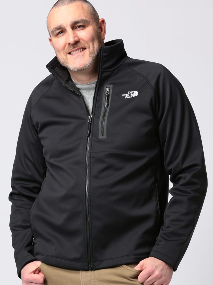 大きいサイズ メンズ THE NORTH FACE (ザ ノースフェイス) 裏起毛 フルジップ スタンド ジャケット SOFT SHELL JACKET