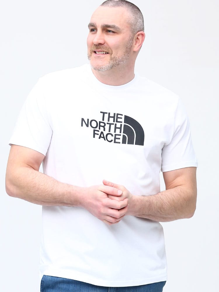 大きいサイズ メンズ THE NORTH FACE (ザ ノースフェイス) ロゴプリント クルーネック 半袖 Tシャツ S/S EASY TEE