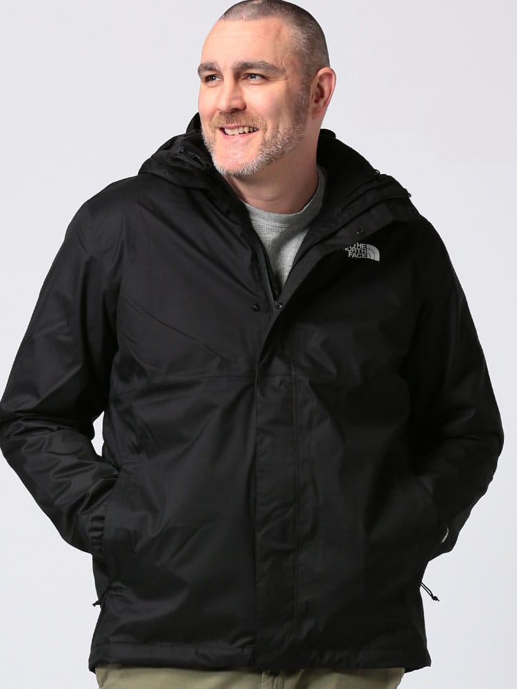 大きいサイズ メンズ THE NORTH FACE (ザ ノースフェイス) 3WAY フリースライナー フード フルジップ ジャケット RESOLVE TRICLIMATE DRYVENT