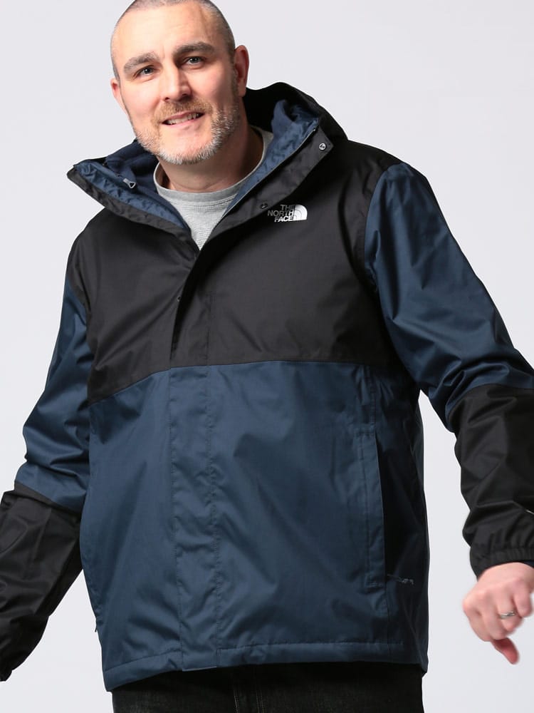 大きいサイズ メンズ THE NORTH FACE (ザ ノースフェイス) 3WAY フリースライナー フード フルジップ ジャケット RESOLVE TRICLIMATE DRYVENT