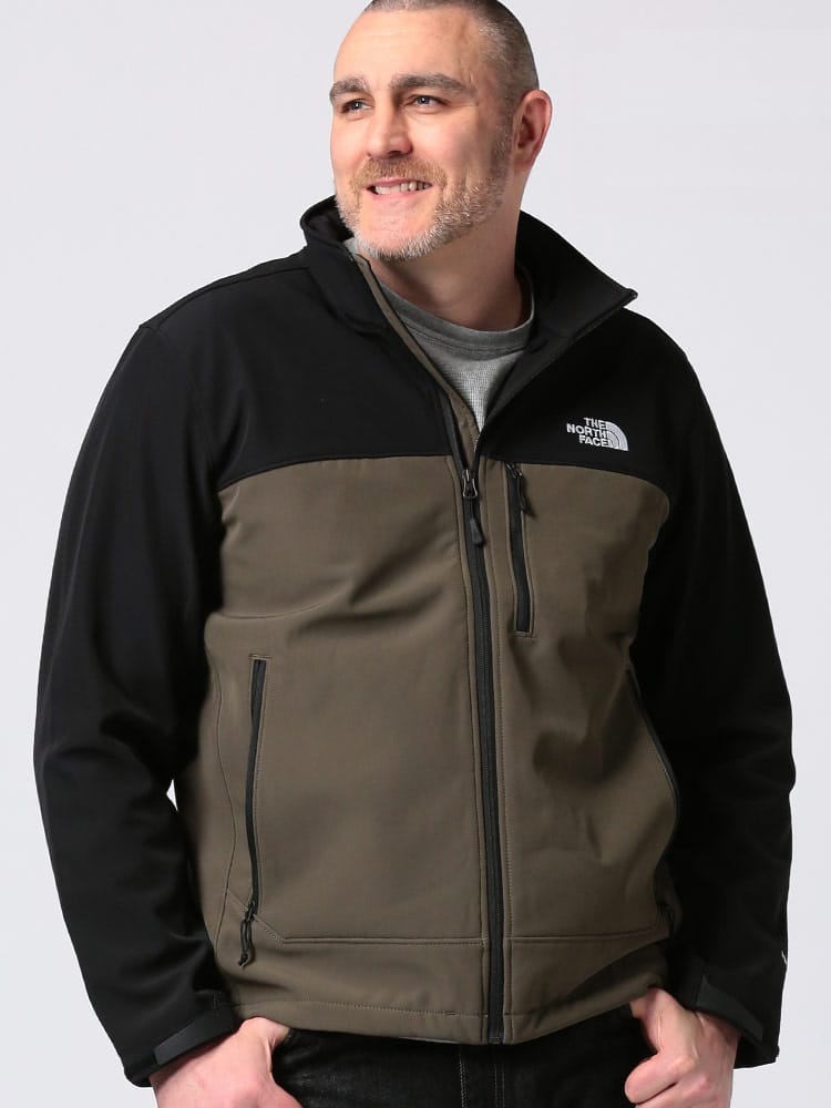 大きいサイズ メンズ THE NORTH FACE (ザ ノースフェイス) 裏起毛 スタンド フルジップ ジャケット APEX BIONIC JACKET WINDWALL