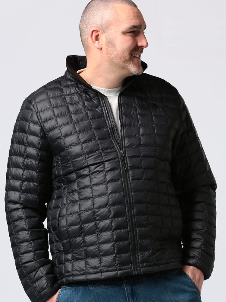 大きいサイズ メンズ THE NORTH FACE (ザ ノースフェイス) キルティング スタンド フルジップ 中綿 ジャケット THERMOBALL ECO JACKET