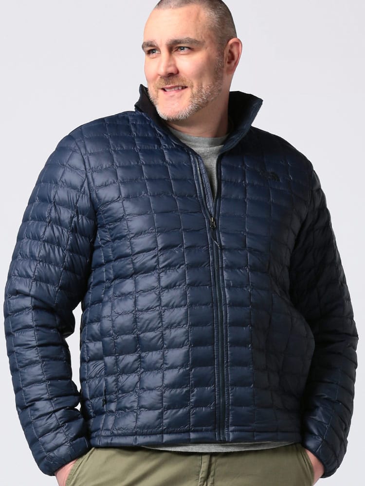 大きいサイズ メンズ THE NORTH FACE (ザ ノースフェイス) キルティング スタンド フルジップ 中綿 ジャケット THERMOBALL ECO JACKET