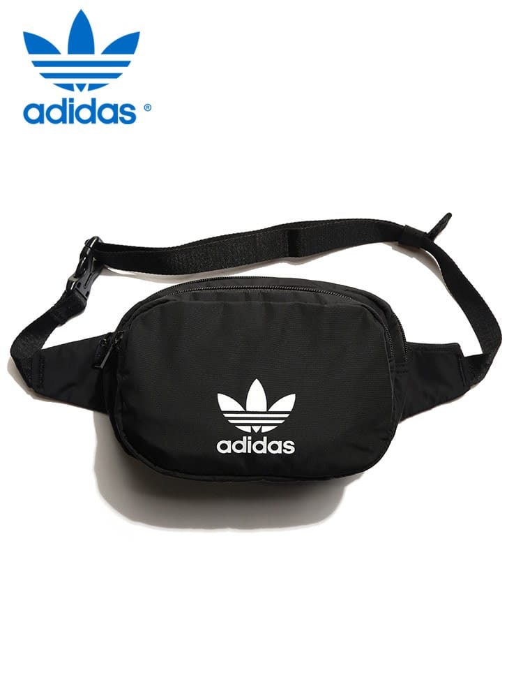 adidas (アディダス) ロゴプリント ジップ ウエストポーチ SPORT WAIST PACK WEB限定