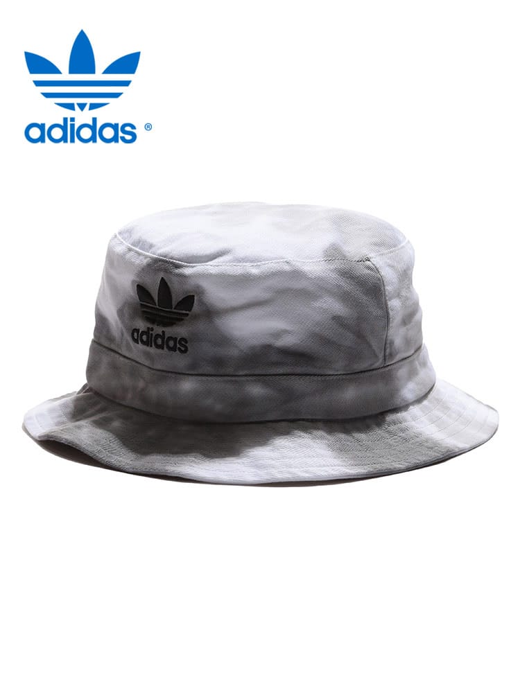 adidas (アディダス) ロゴ刺繍 にじみ バケットハット BUCKET HAT