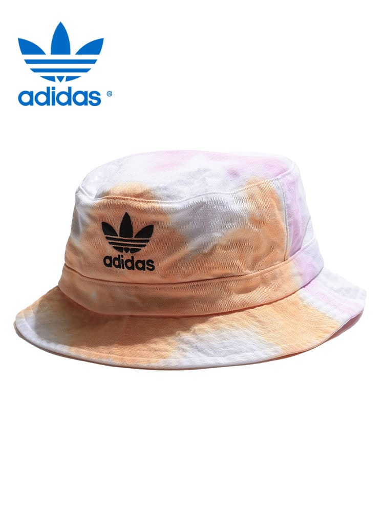 adidas (アディダス) ロゴ刺繍 にじみ バケットハット BUCKET HAT