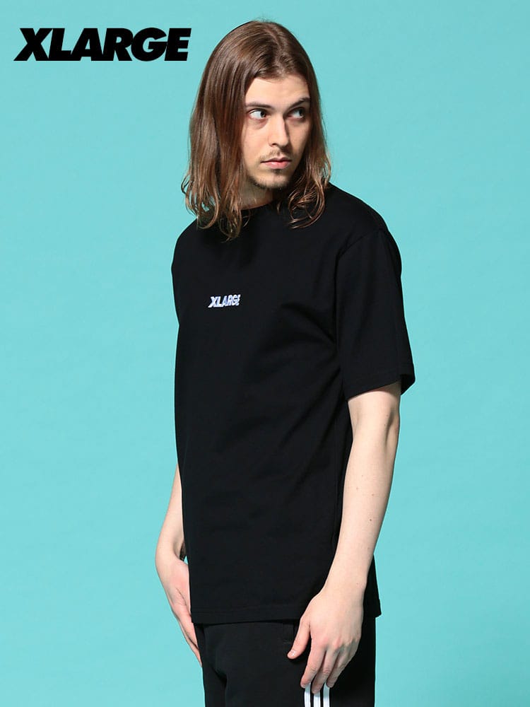 XLARGE (エクストララージ) フロントロゴ刺繍 クルーネック 半袖 Tシャツ