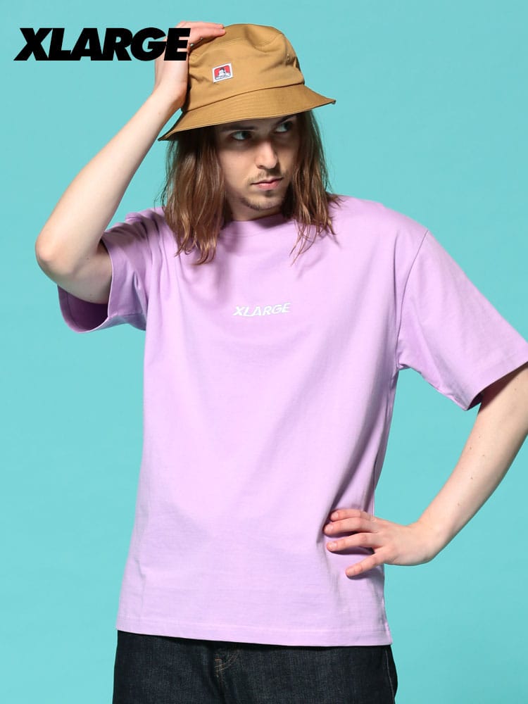XLARGE (エクストララージ) フロントロゴ刺繍 クルーネック 半袖 Tシャツ