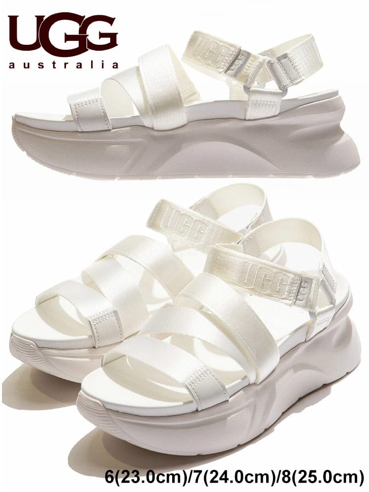 UGG australia (アグオーストラリア) ロゴ ストラップ サンダル LA SHORES UGGL1118499 レディース ロゴ