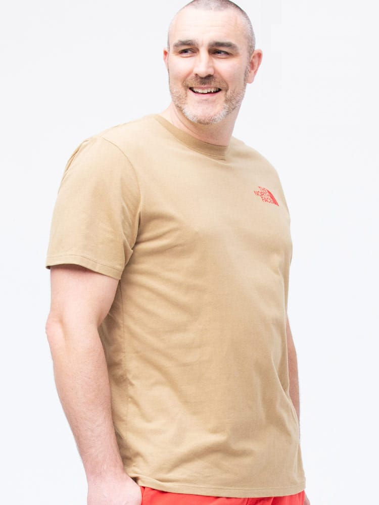 大きいサイズ メンズ THE NORTH FACE (ザ ノースフェイス) ワンポイント クルーネック 半袖 Tシャツ HALF DOME TEE
