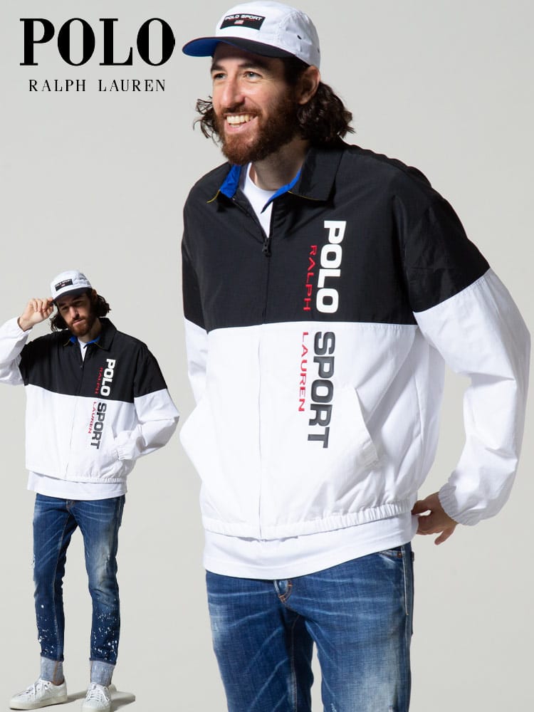 POLO SPORT (ポロスポーツ) ナイロン 切り替え フルジップ ブルゾン RL710832356002 ナイロンジャケット