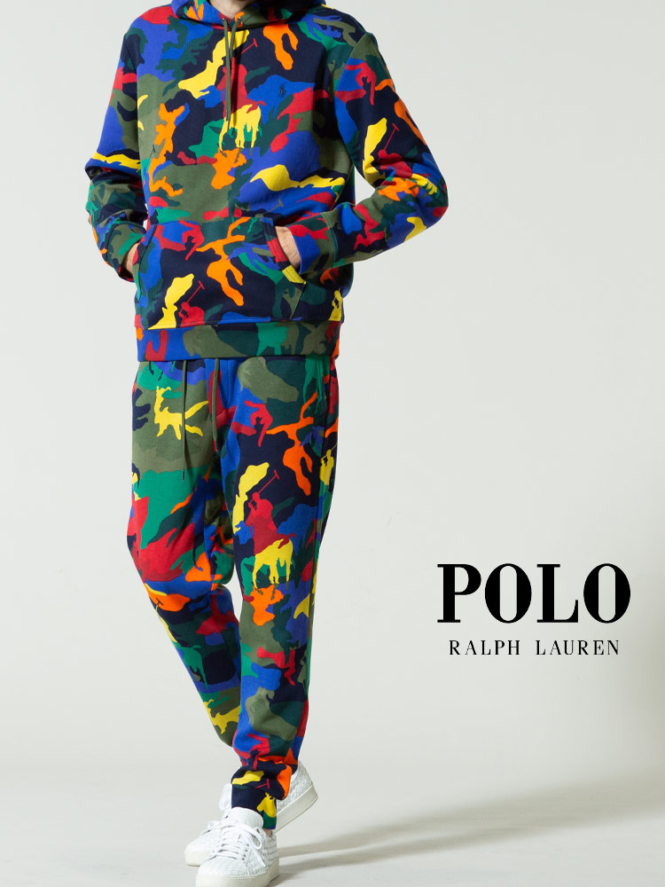 Polo Ralph Lauren (ポロ ラルフローレン) カラフル迷彩 前閉じ ロング 