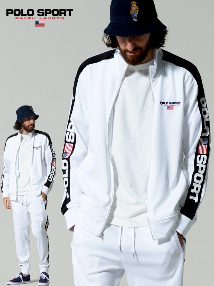 Polo Ralph Lauren (ポロ ラルフローレン) 裏起毛 アームプリント フルジップ ジャケット RL710835551