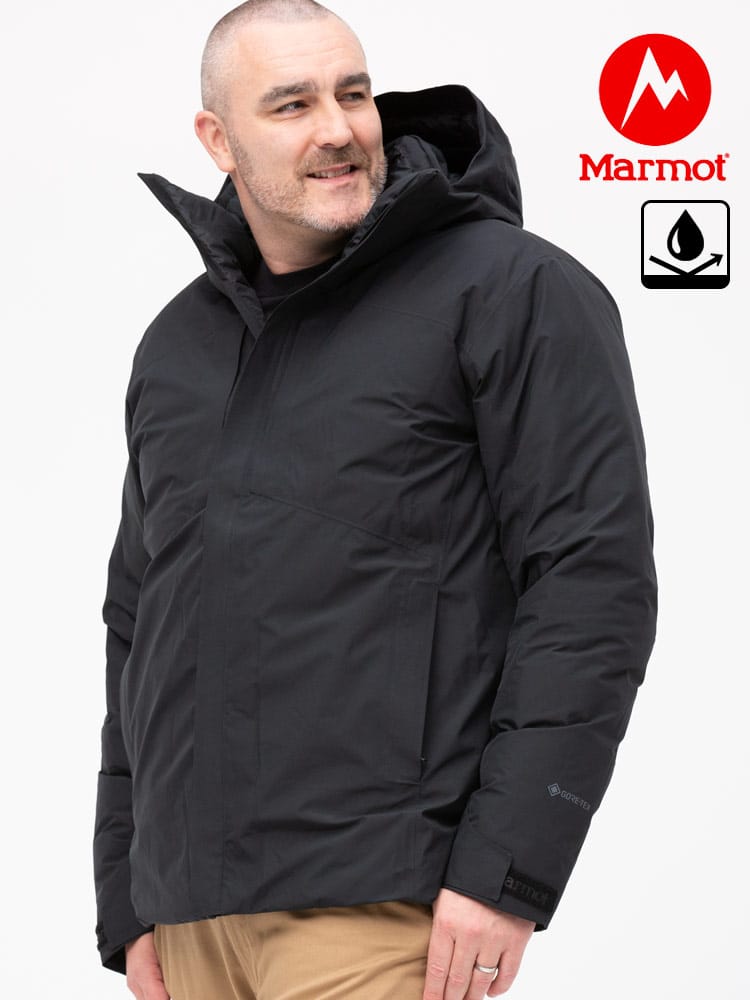 大きいサイズ メンズ Marmot (マーモット) フード フルジップ ダウンジャケット GORE-TEX Tribeca Jacket