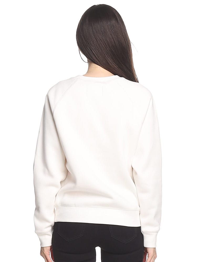 UGG (アグ) 裏起毛 ファーロゴ クルーネック トレーナー LOGO CREWNECK 