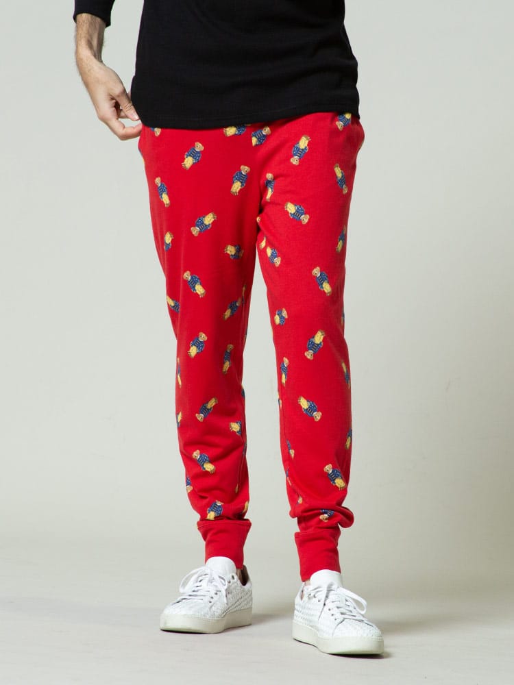 ポロ ラルフローレン POLO RALPH LAUREN ポロベア 総柄 コットン ロングパンツ ブランド メンズ ボトムス ルームウェア ライトオンス RLPK08HRAK