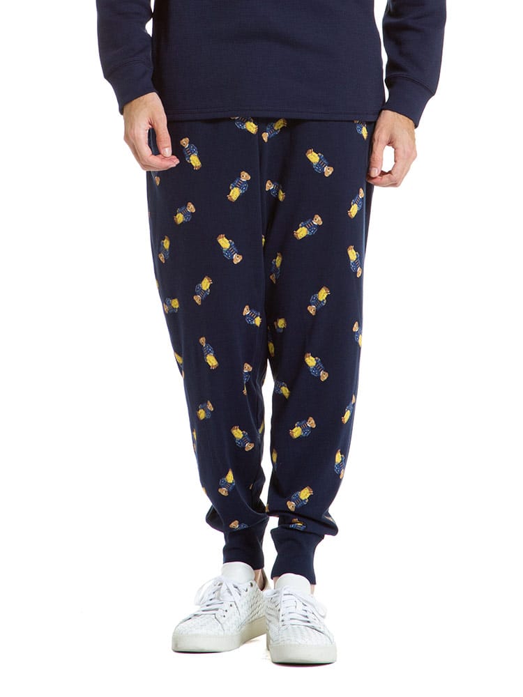 ポロ ラルフローレン POLO RALPH LAUREN ポロベア 総柄 コットン ロングパンツ ブランド メンズ ボトムス ルームウェア ライトオンス RLPK08HRAK