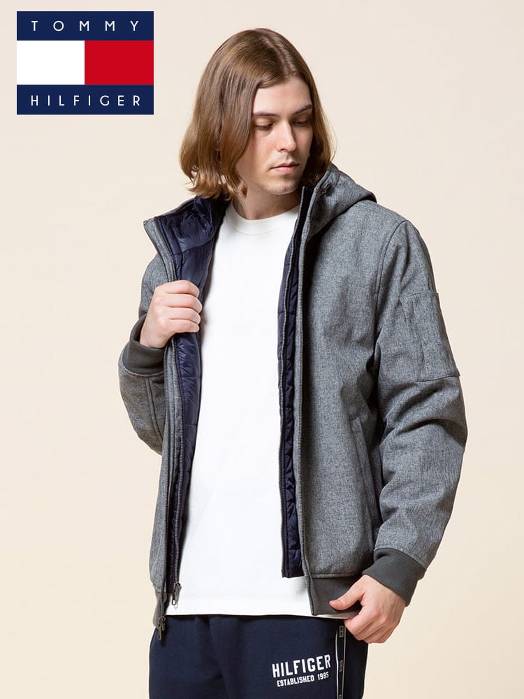 TOMMY HILFIGER (トミーヒルフィガー) 撥水 防風 2重ジップ 中綿 