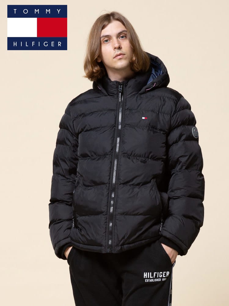 TOMMY HILFIGER (トミーヒルフィガー) 防風 フード フルジップ 中綿 