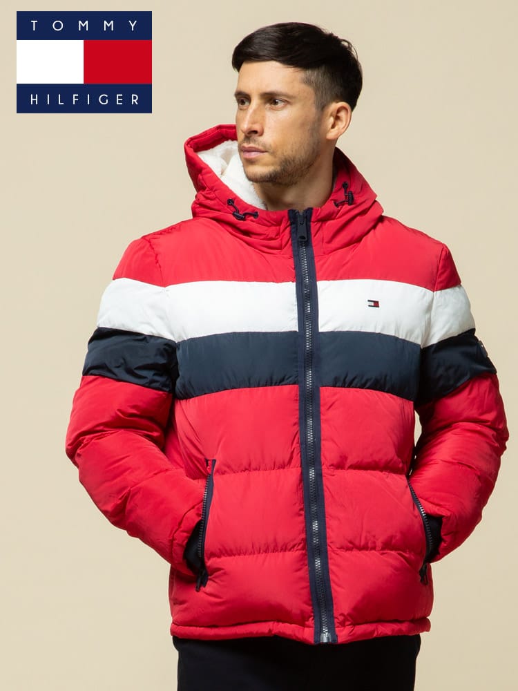 TOMMY HILFIGER (トミーヒルフィガー) 防風 フード裏ボア フルジップ 