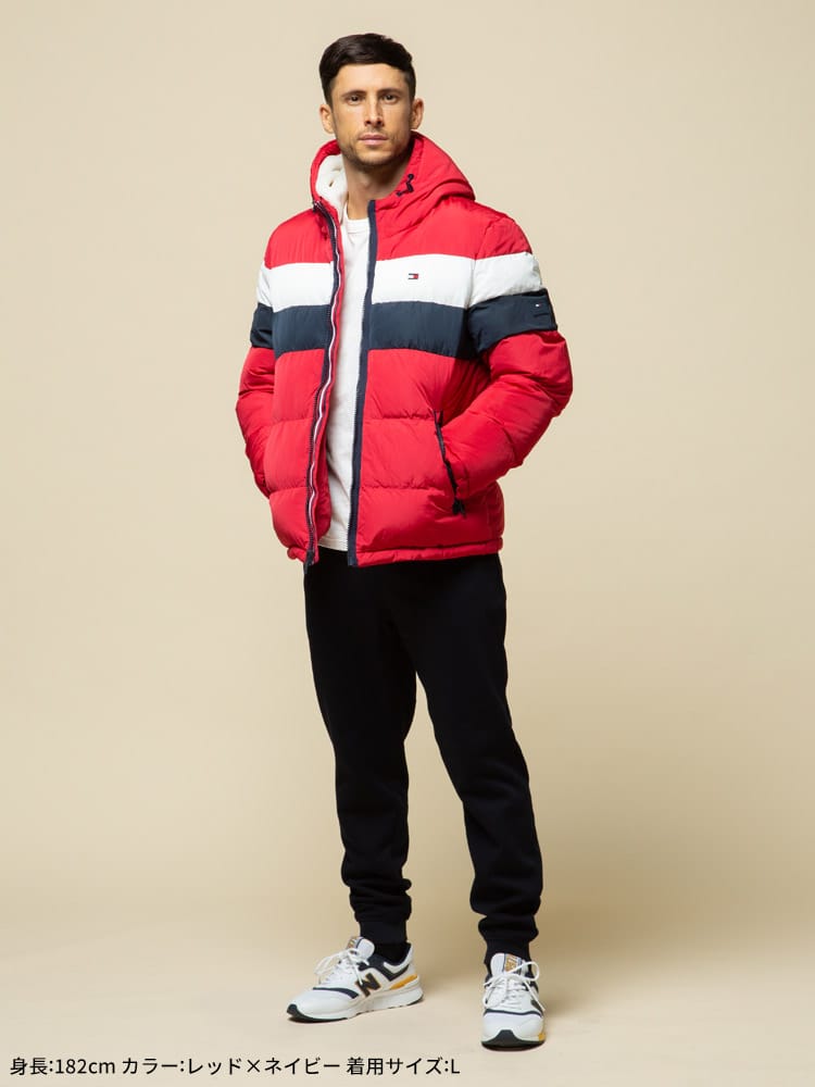 TOMMY HILFIGER (トミーヒルフィガー) 防風 フード裏ボア フルジップ 