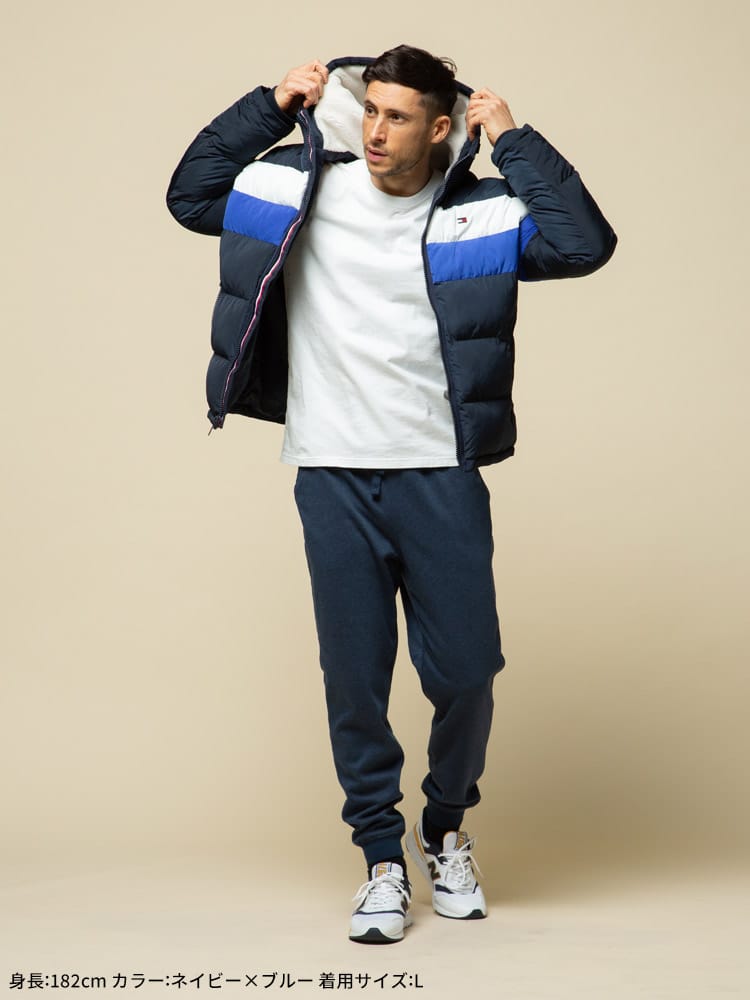 TOMMY HILFIGER (トミーヒルフィガー) 防風 フード裏ボア フルジップ 