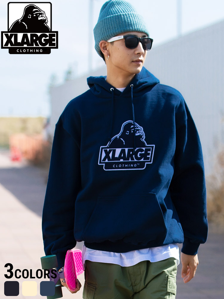 XLARGE (エクストララージ) BIGロゴ刺繍 プルオーバー スウェット パーカー WEB限定【サカゼン公式通販】