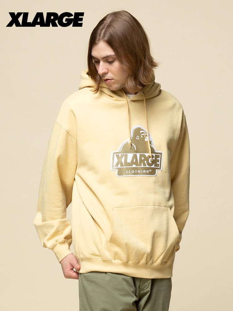 XLARGE (エクストララージ) BIGロゴ刺繍 プルオーバー スウェット パーカー WEB限定
