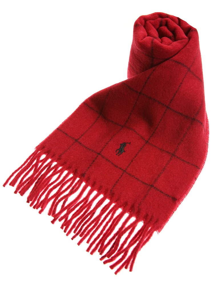 POLO RALPH LAUREN ポロラルフローレン ウール ウィンドペン マフラー ブランド メンズ レディース マフラー ウール RLPC0743 