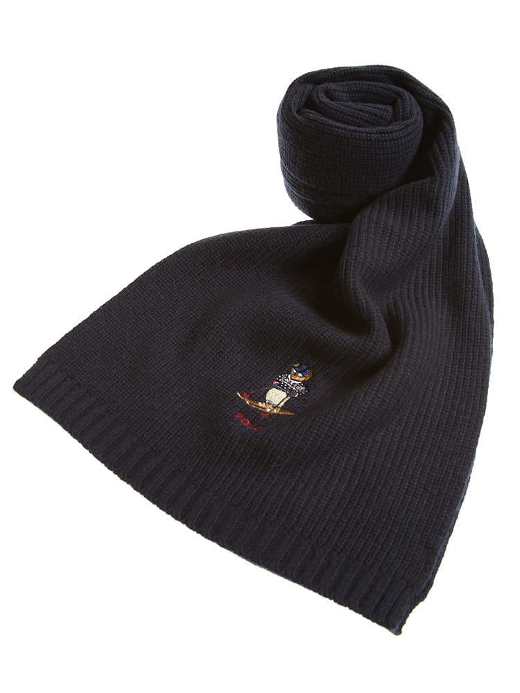 POLO RALPH LAUREN ポロラルフローレン ベア刺繍 ニット マフラー ブランド メンズ レディース マフラー ニット リブ RLPC0769