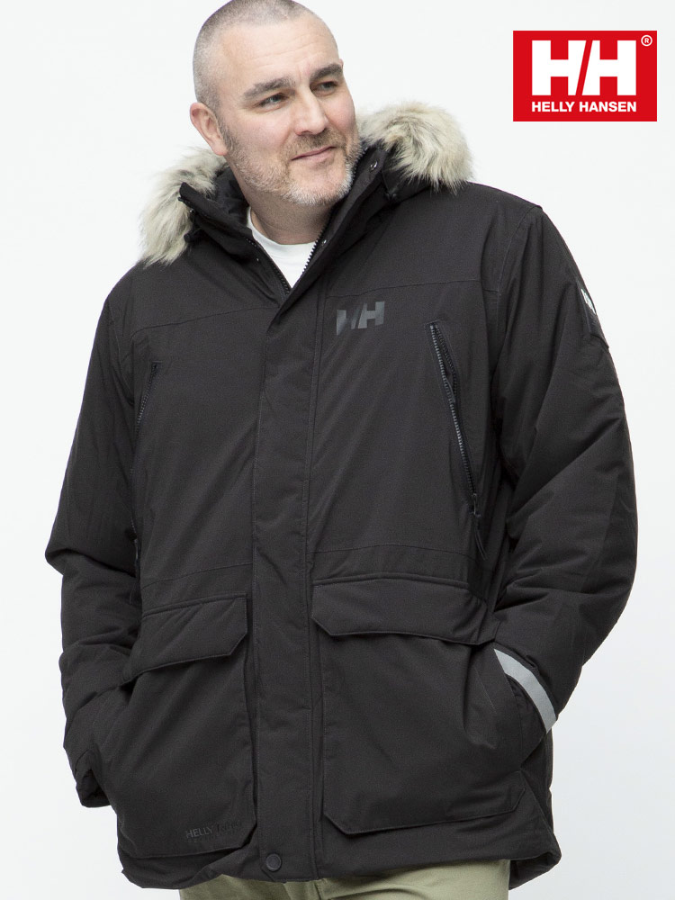 大きいサイズ メンズ HELLY HANSEN (ヘリーハンセン) PRIMALOFT 撥水 ファーフード フルジップ |  大きいサイズの服【サカゼン公式通販】