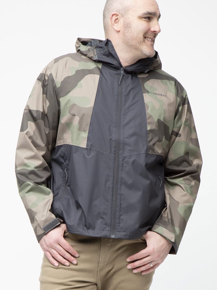 大きいサイズ メンズ Columbia (コロンビア) 裏メッシュ フード フルジップ ジャケット OMNI-TECH INNER LIMITS Ⅱ JACKET 雨の日 梅雨