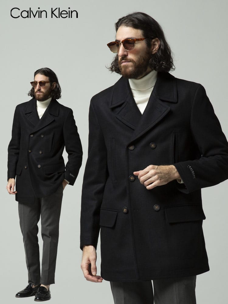 LAUREN RALPH LAUREN (ローレン ラルフ ローレン) ウール混 ダブル 6ツ釦 ピーコート RLLUKE1 ブランド