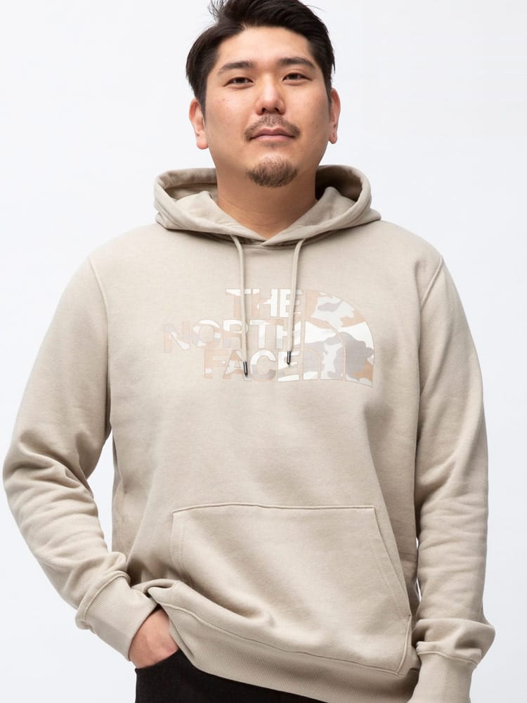 大きいサイズ メンズ THE NORTH FACE (ザ ノースフェイス) 裏起毛 フロントロゴ プルオーバー パーカー HALF DOME PO HDY