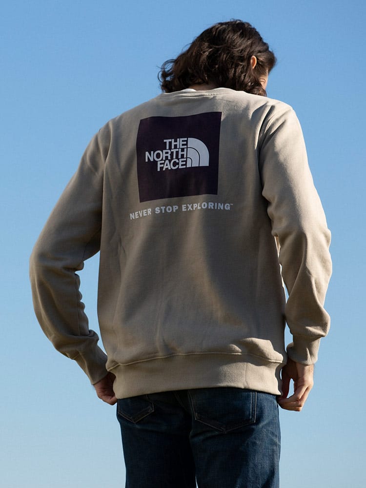 THE NORTH FACE (ザ ノースフェイス) 裏起毛 バックBOXロゴ クルーネック トレーナー BOX NSE CREW