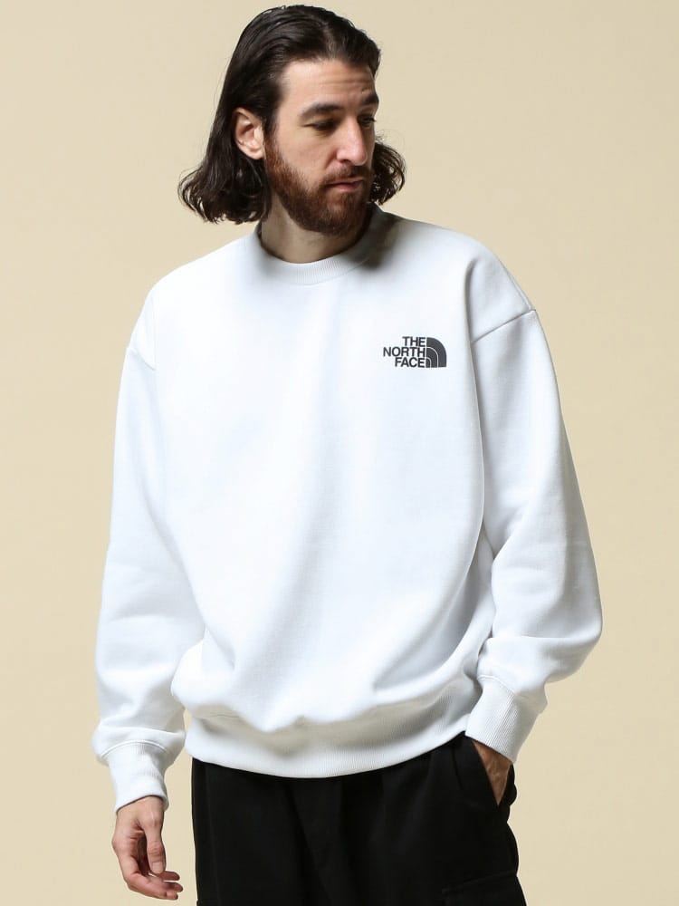 THE NORTH FACE (ザ ノースフェイス) 裏起毛 バックプリント クルー 