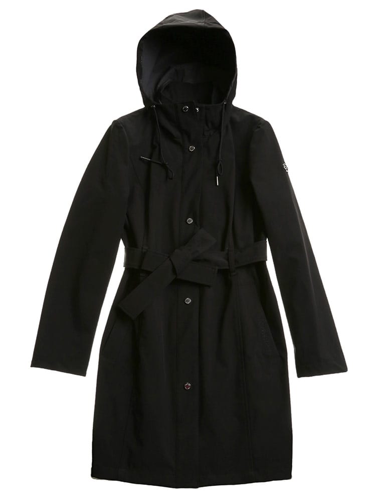 Calvin Klein (カルバンクライン) ストレッチ フード ウエストリボン コート CKLCW14M370 レディース ブランド