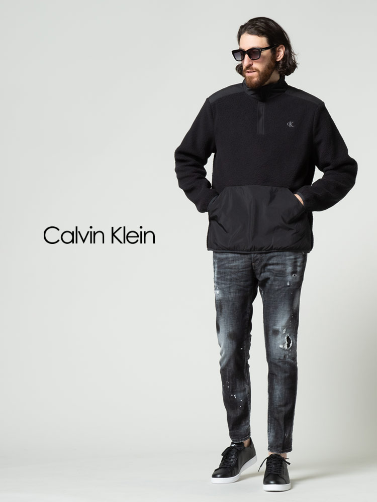 Calvin Klein Jeans (カルバンクラインジーンズ) ハーフジップ ワン ...