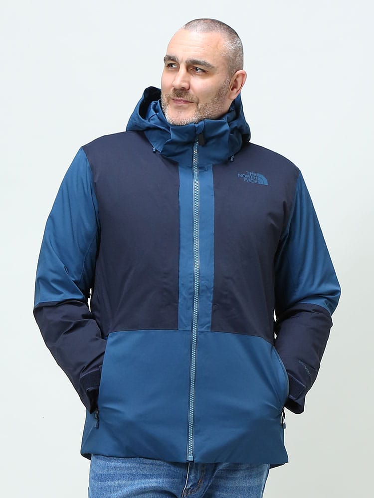 大きいサイズ メンズ THE NORTH FACE (ザ ノースフェイス) Primaloft 切り替え フルジップ 中綿 ジャケット DRYVENT CHAKAL JKT