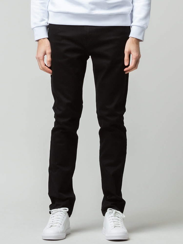 Calvin Klein (カルバンクライン) ストレッチ ジップフライ ブラック ジーンズ Skinny Fit CK40ZB703