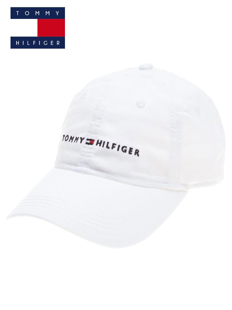 TOMMY HILFIGER (トミーヒルフィガー) ロゴ刺繍 コットン キャップ AM HILFIGER LOGO
