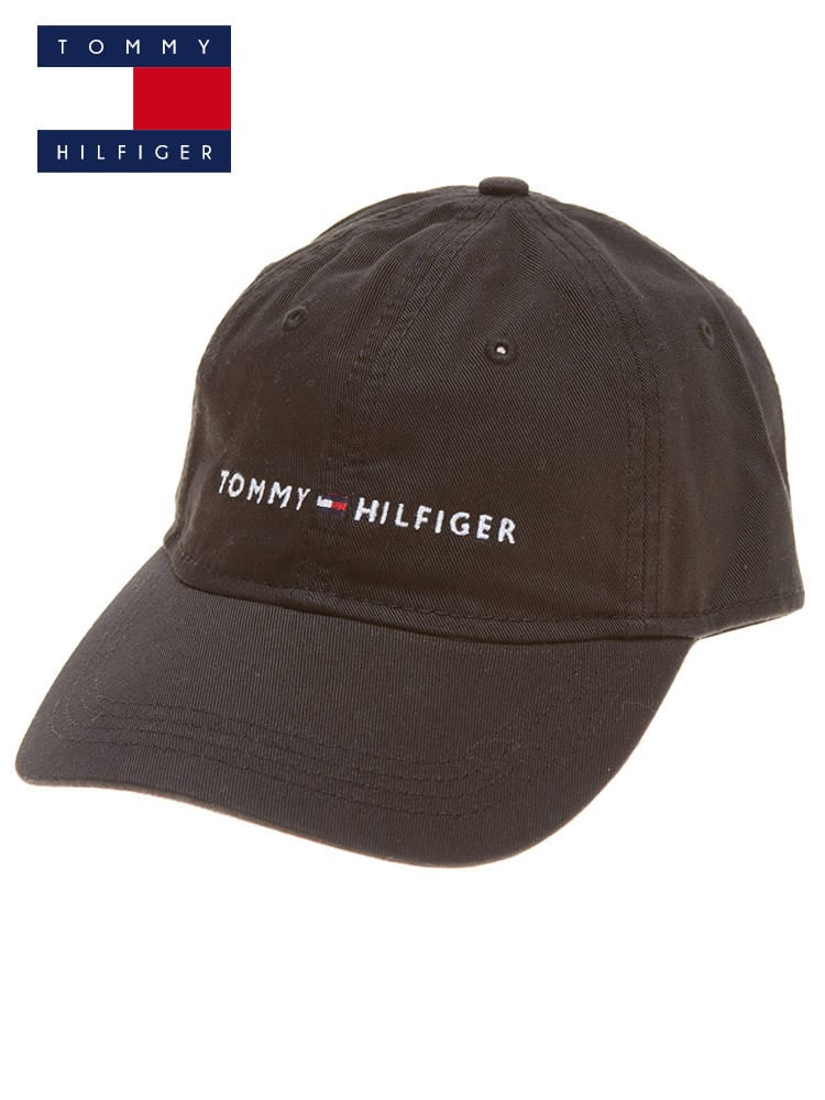 TOMMY HILFIGER (トミーヒルフィガー) ロゴ刺繍 コットン キャップ AM HILFIGER LOGO