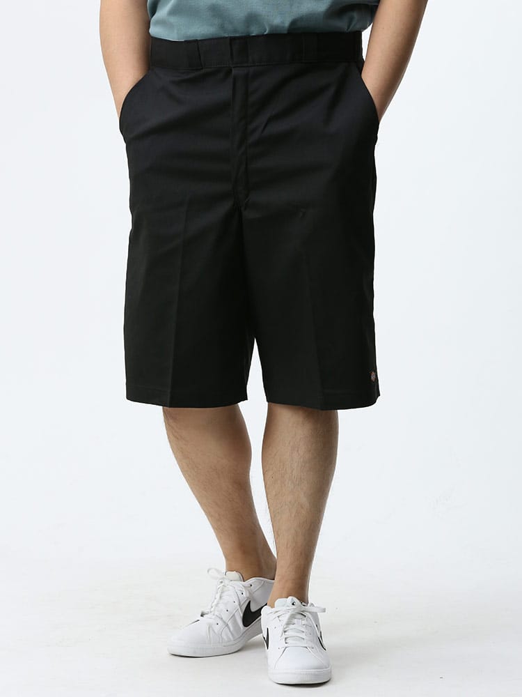 大きいサイズ メンズ Dickies (ディッキーズ) 無地 ジップフライ ショートパンツ 13 TWILL WORK SHORT LOOSE FIT