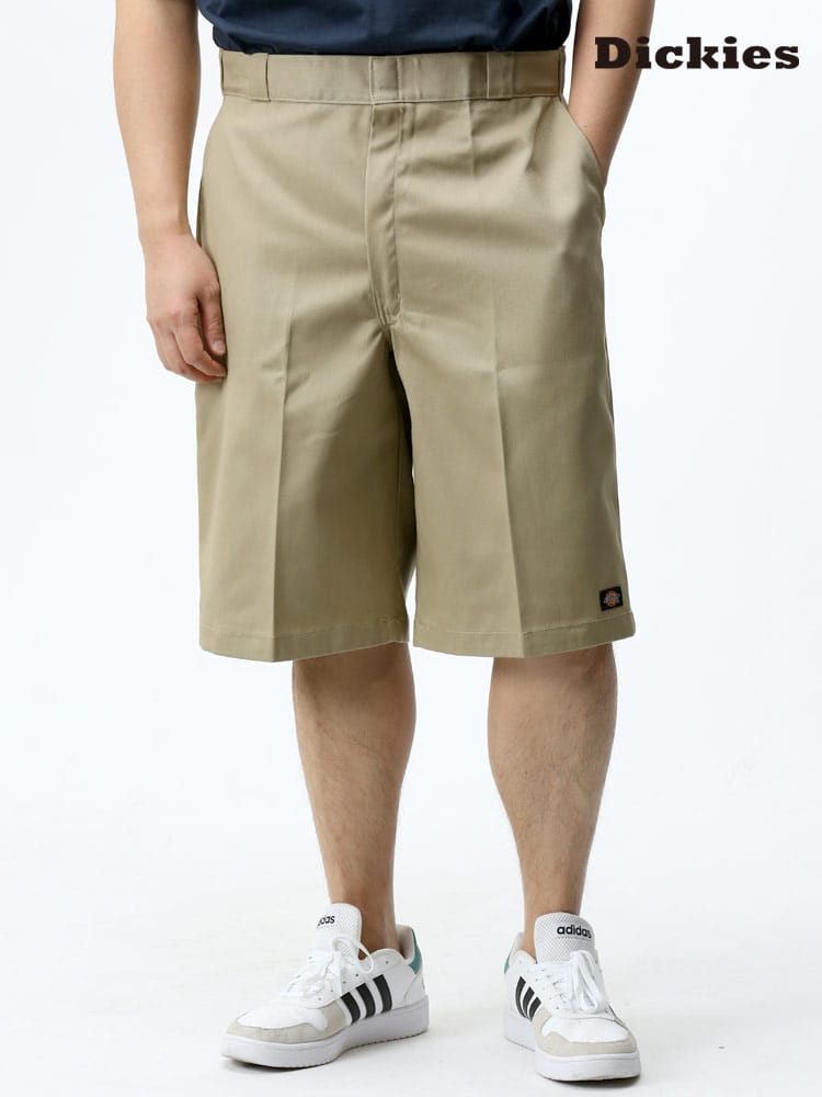 大きいサイズ メンズ Dickies (ディッキーズ) 無地 ジップフライ ショートパンツ 13 TWILL WORK SHORT LOOSE FIT