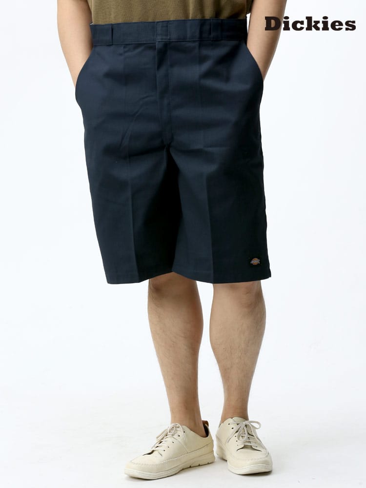 大きいサイズ メンズ Dickies (ディッキーズ) 無地 ジップフライ ショートパンツ 13 TWILL WORK SHORT LOOSE FIT